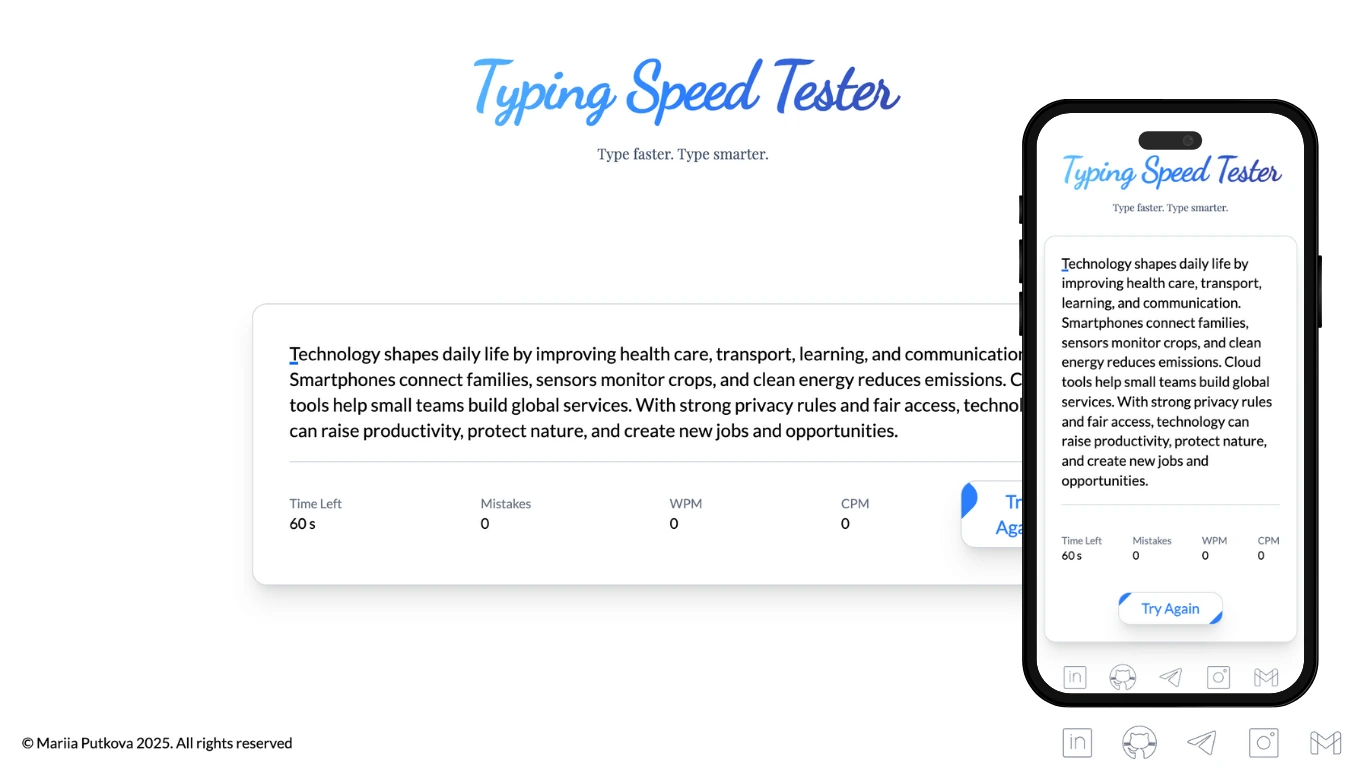 Typing Speed Tester preview